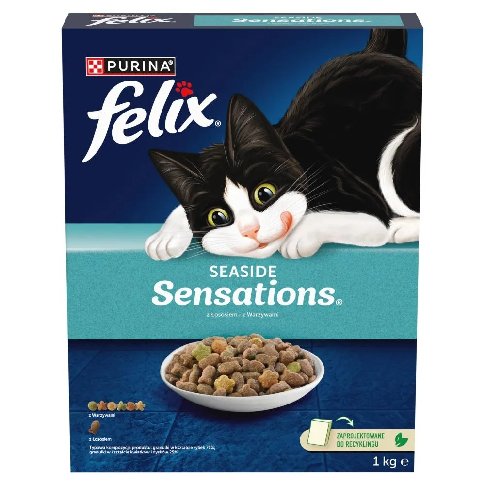 Felix Seaside Sensations Karma sucha dla kota z łososiem i warzywami 1 kg