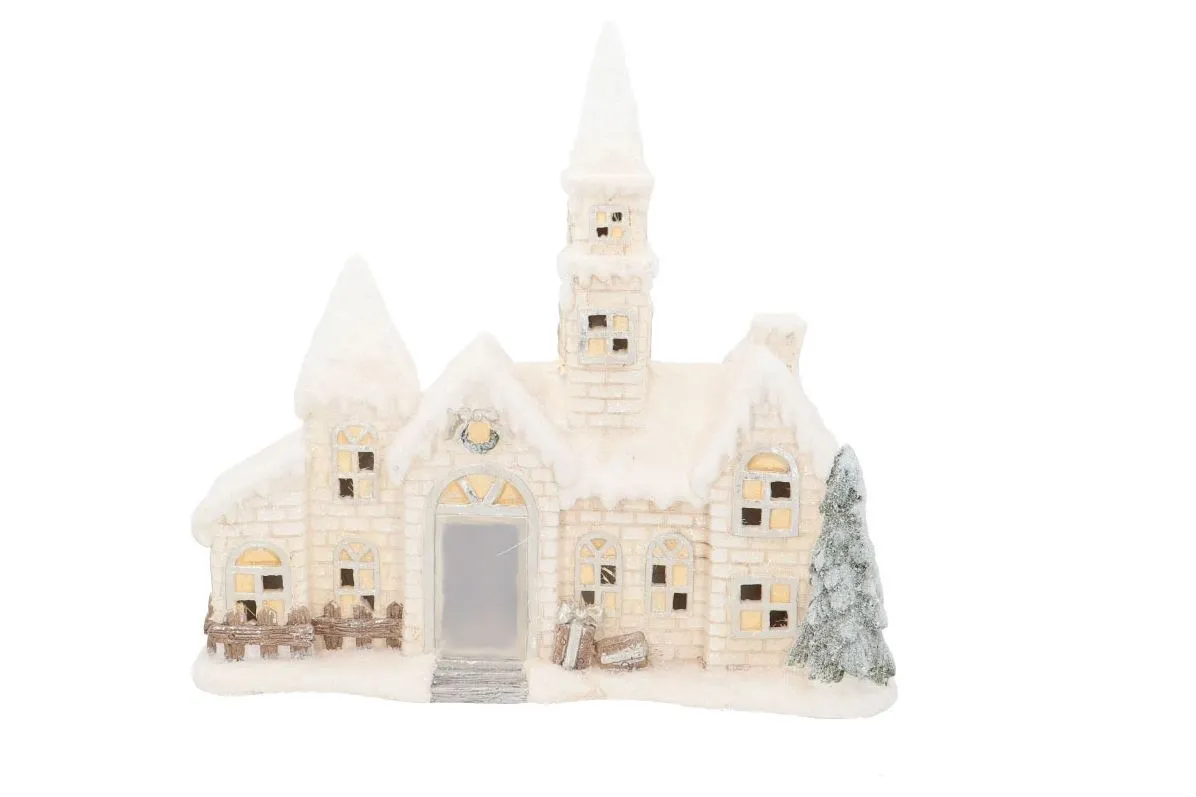 Figurka Zamek z Oświetleniem Led Em&Em  50,5x16x47,5cm