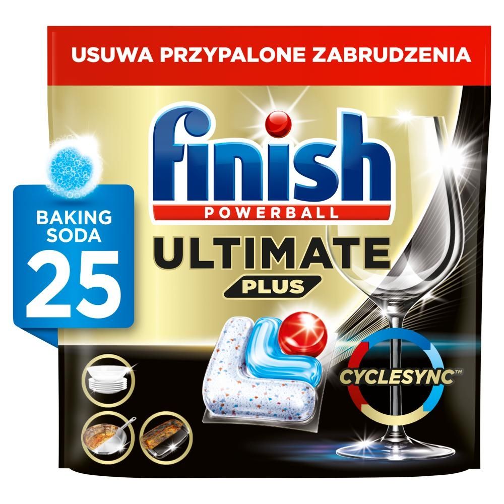 Finish Ultimate Plus Baking Soda Kapsułki do mycia naczyń w zmywarce 305 g (25 sztuk)