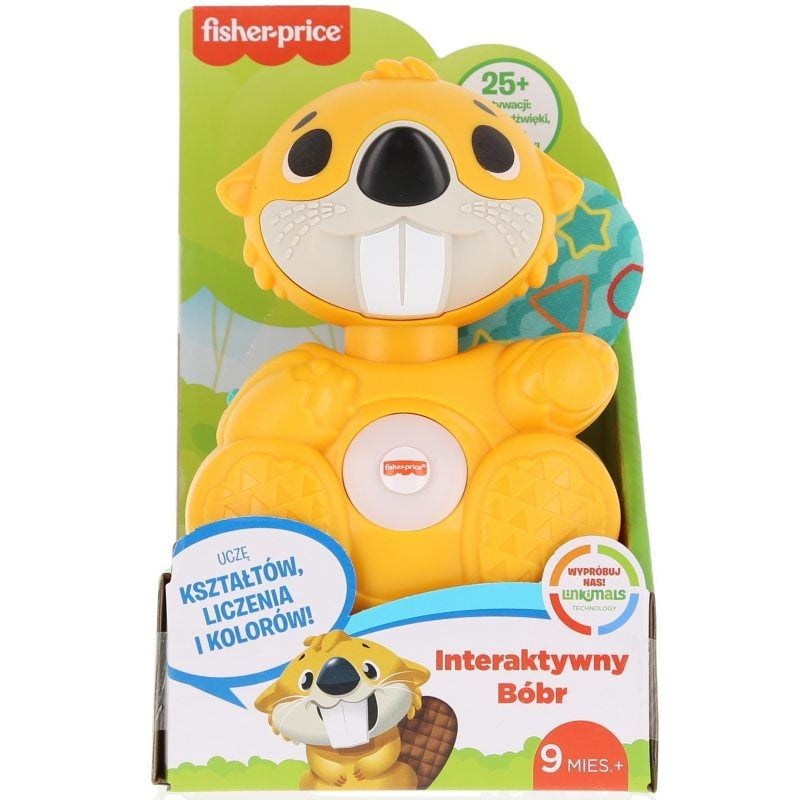 Fisher-Price Interaktywny Bóbr ze światełkami i dźwiękami GXD82