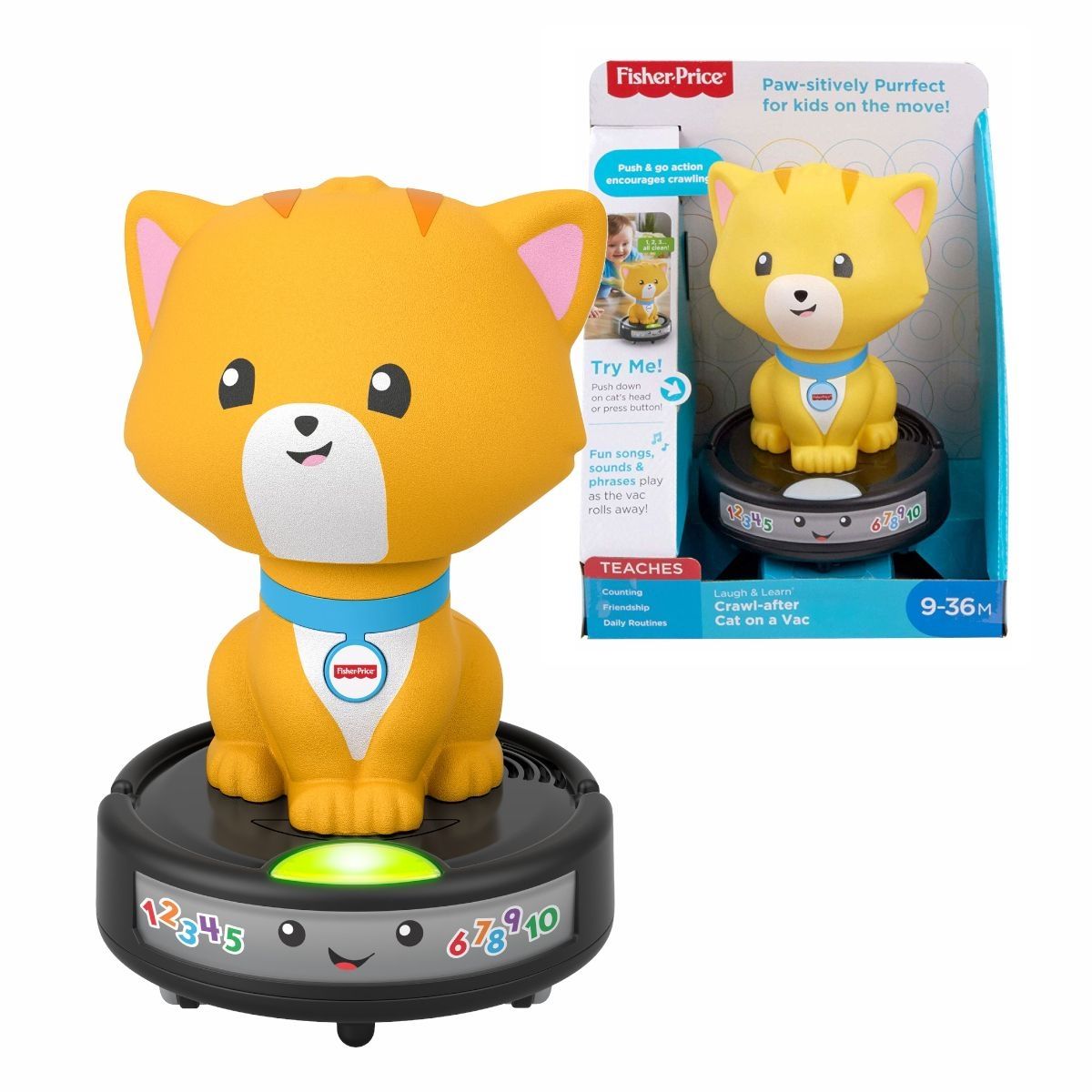 Fisher Price Kot na odkurzaczu GMX70