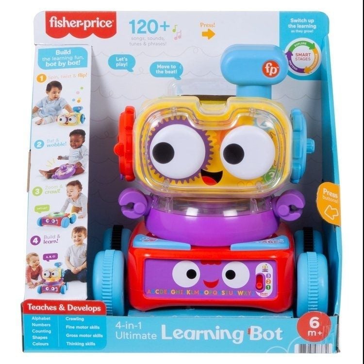 Fisher Price Uczący Przyjaciel Robot 4w1 zabawka edukacyjna HCK41