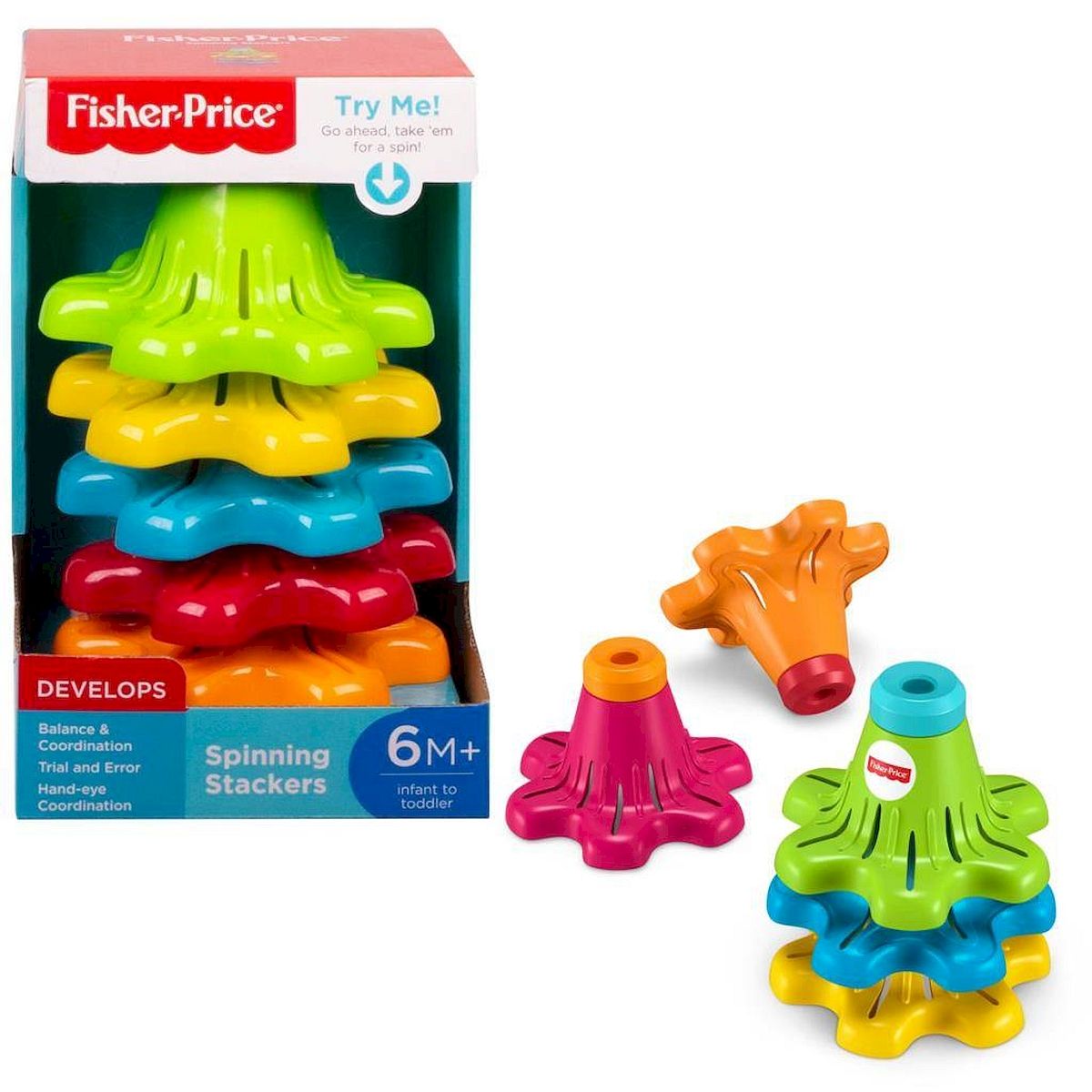 Fisher Price Wirująca wieżyczka do układania FYL38