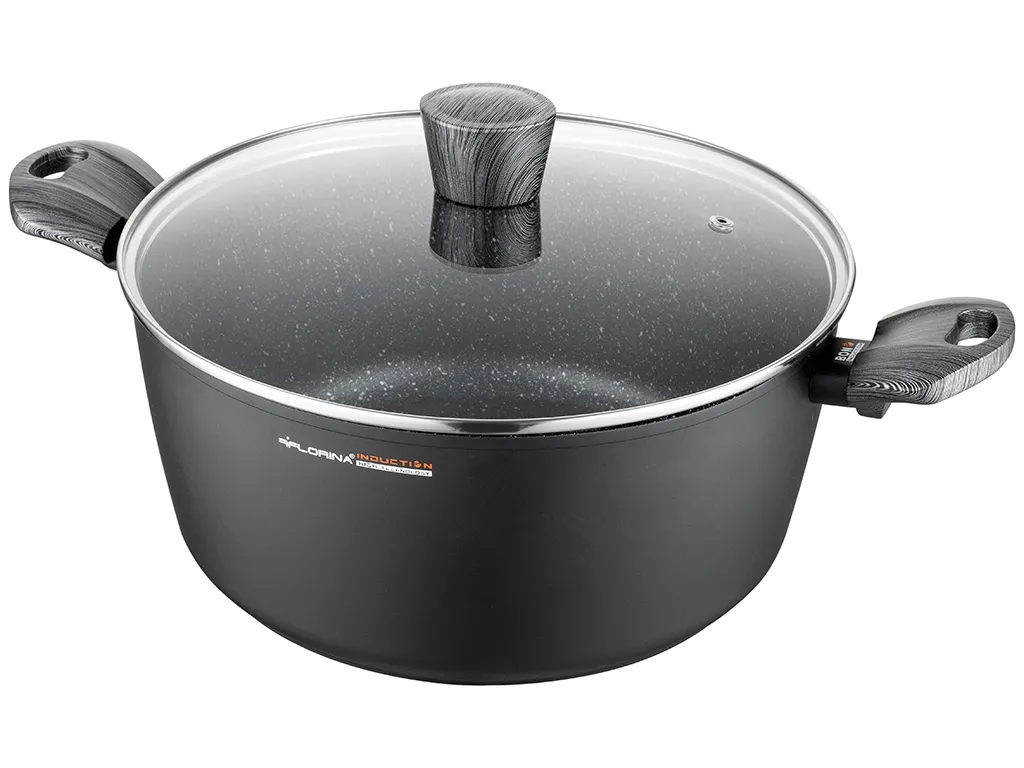 Florina Bono Garnek aluminiowy pełna indukcja 28 cm 6,1L