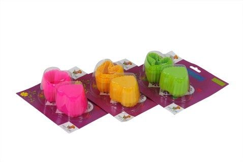 Foremka GARPOL Do muffinek Serce Zielony 004-510