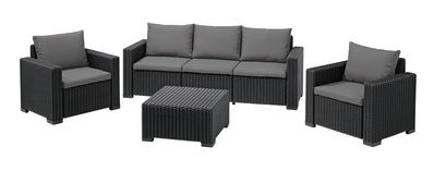 Fotel CURVER California 3 os. sofa, 2 fotele, stolik 189440