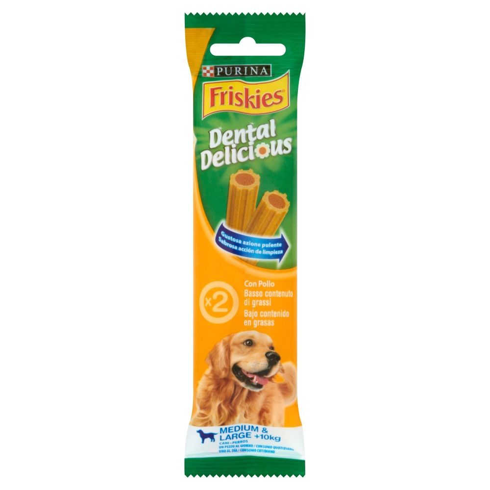 Friskies Dental Delicious Uzupełniająca karma dla dorosłych psów 57 g (2 sztuki)