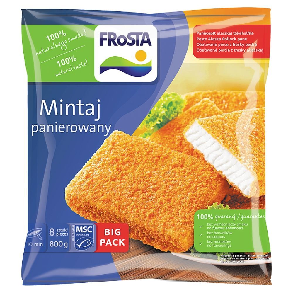 FRoSTA Mintaj panierowany 800 g (8 sztuk)