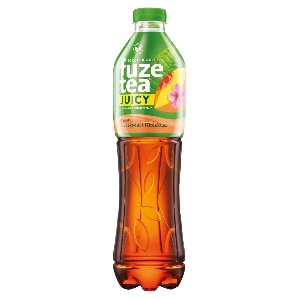 Fuze Tea Juicy Napój niegazowany o smaku brzoskwini i hibiskusa 1,5 l