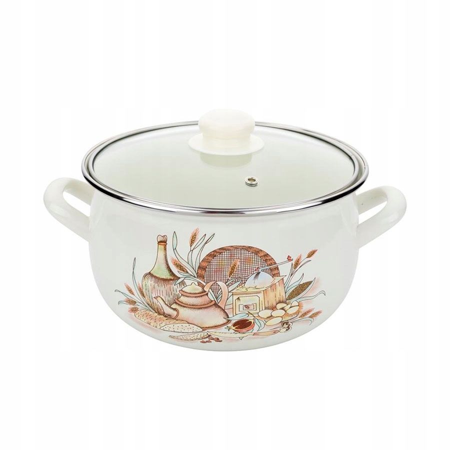 Garnek Emaliowany Florentyna Sito 20cm 3,8l