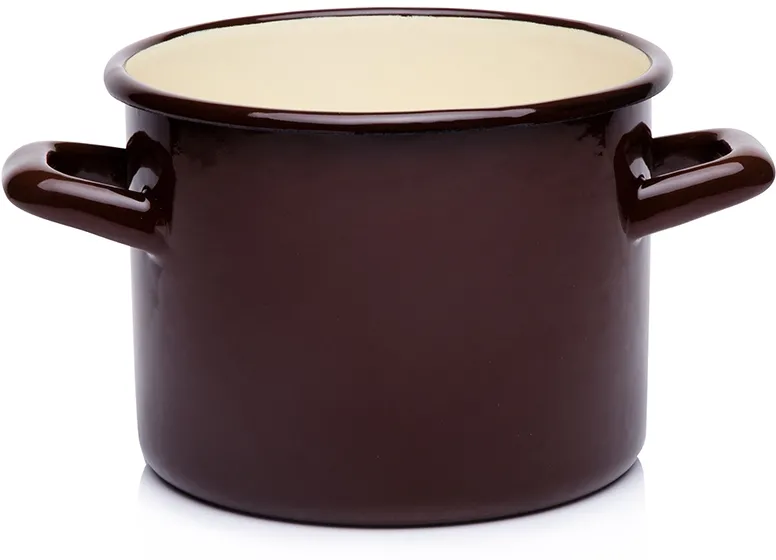 Garnek FLORENTYNA Gładki 16 cm 2.2 l Brązowy 0G0175