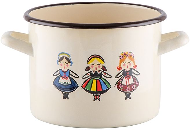 Garnek FLORENTYNA Łowiczanka 16 cm 2.2 l 0G9005