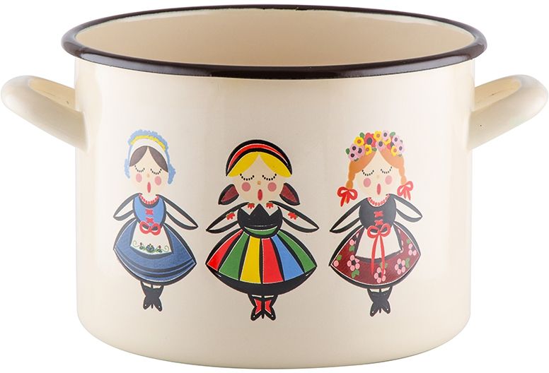 Garnek FLORENTYNA Łowiczanka 20 cm 4.5 l 0G9007
