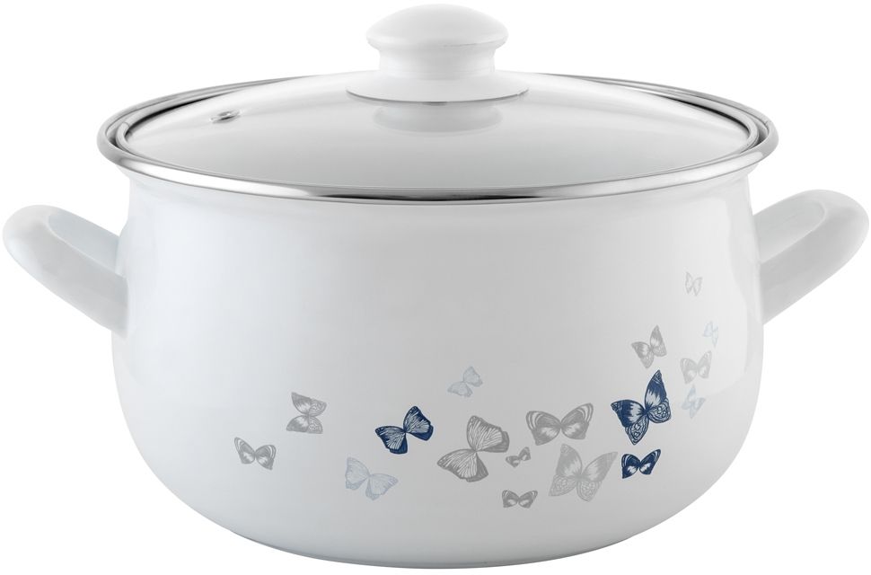Garnek z pokrywą FLORENTYNA Butterfly 22 cm 5.3 l 0G0348