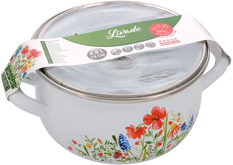 Garnek z pokrywą FLORENTYNA Livado 18 cm 2.8 l 0G0266