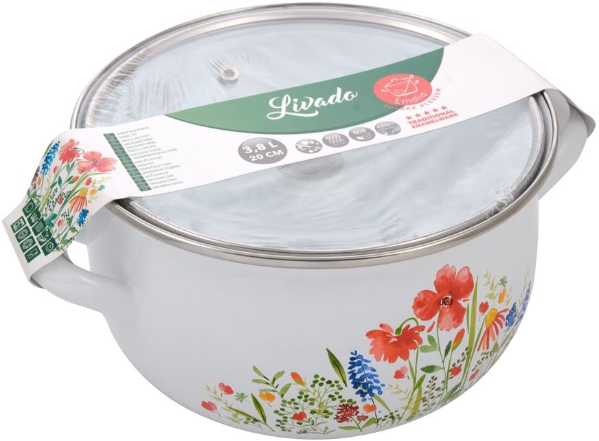 Garnek z pokrywą FLORENTYNA Livado 20 cm 3.8 l 0G0267