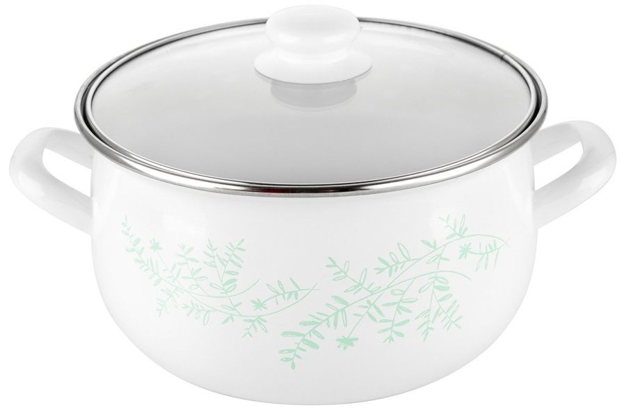 Garnek z Pokrywą FLORINA Leaves 22 cm 5,3l