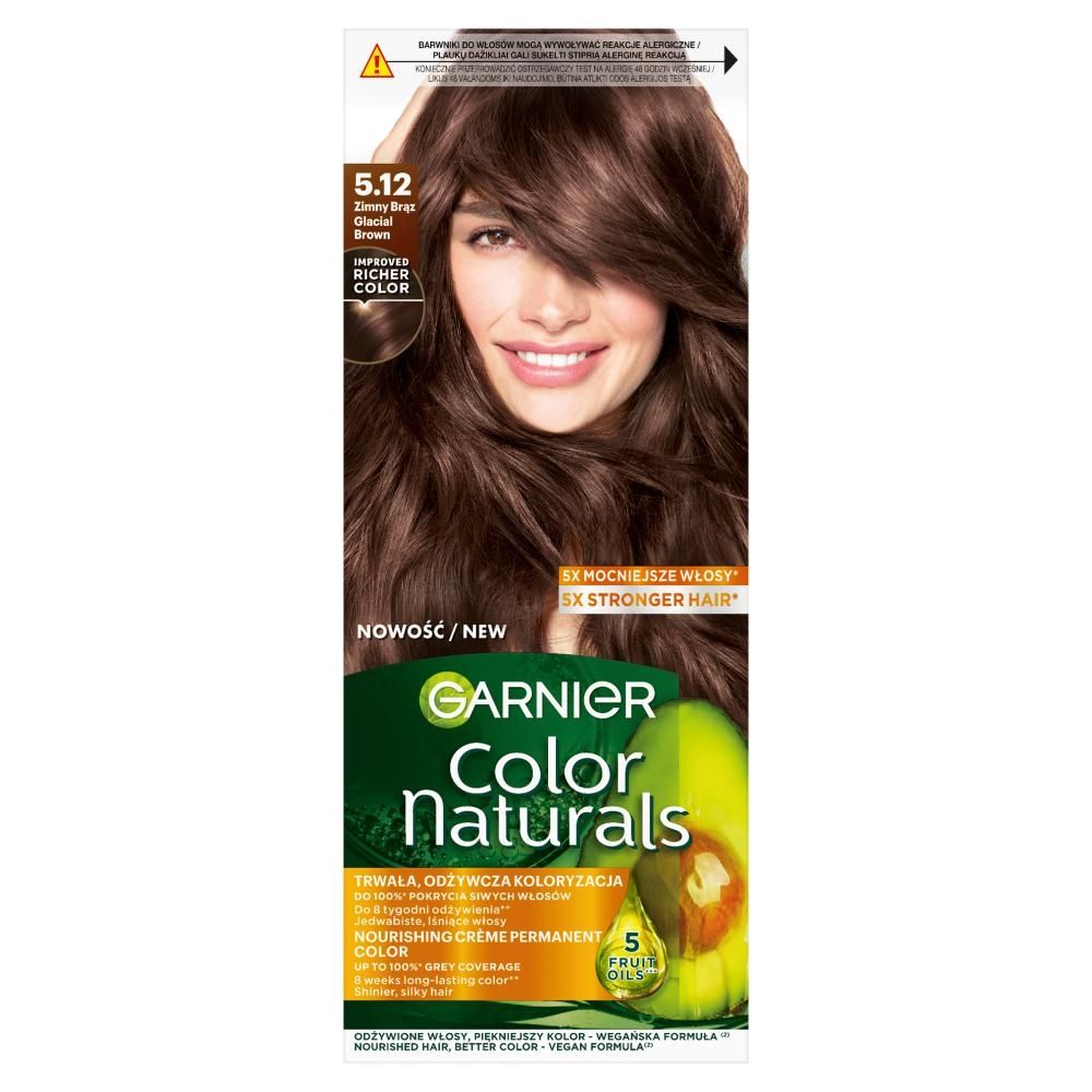 Garnier Color Naturals Krem koloryzujący 5.12 zimny brąz