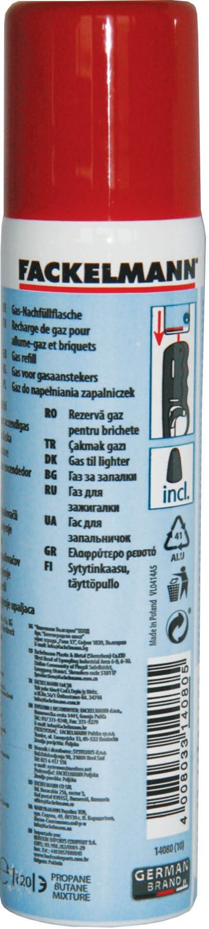 Gaz płynny do zapalniczek FACKELMANN 14080
