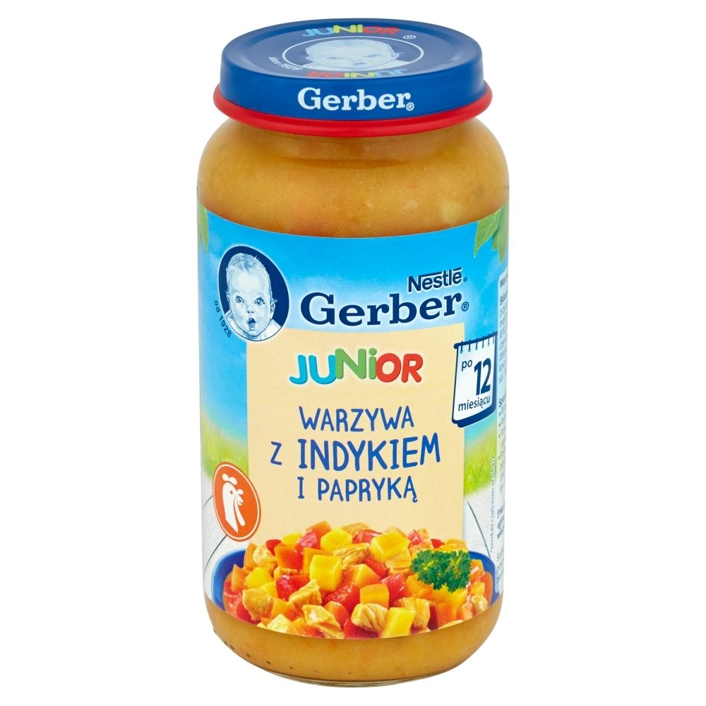 Gerber Junior Warzywa z indykiem i papryką po 12 miesiącu 250 g