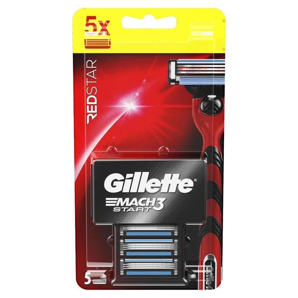 Gillette Mach3 Ostrza wymienne do maszynki do golenia dla mężczyzn, 5 sztuki