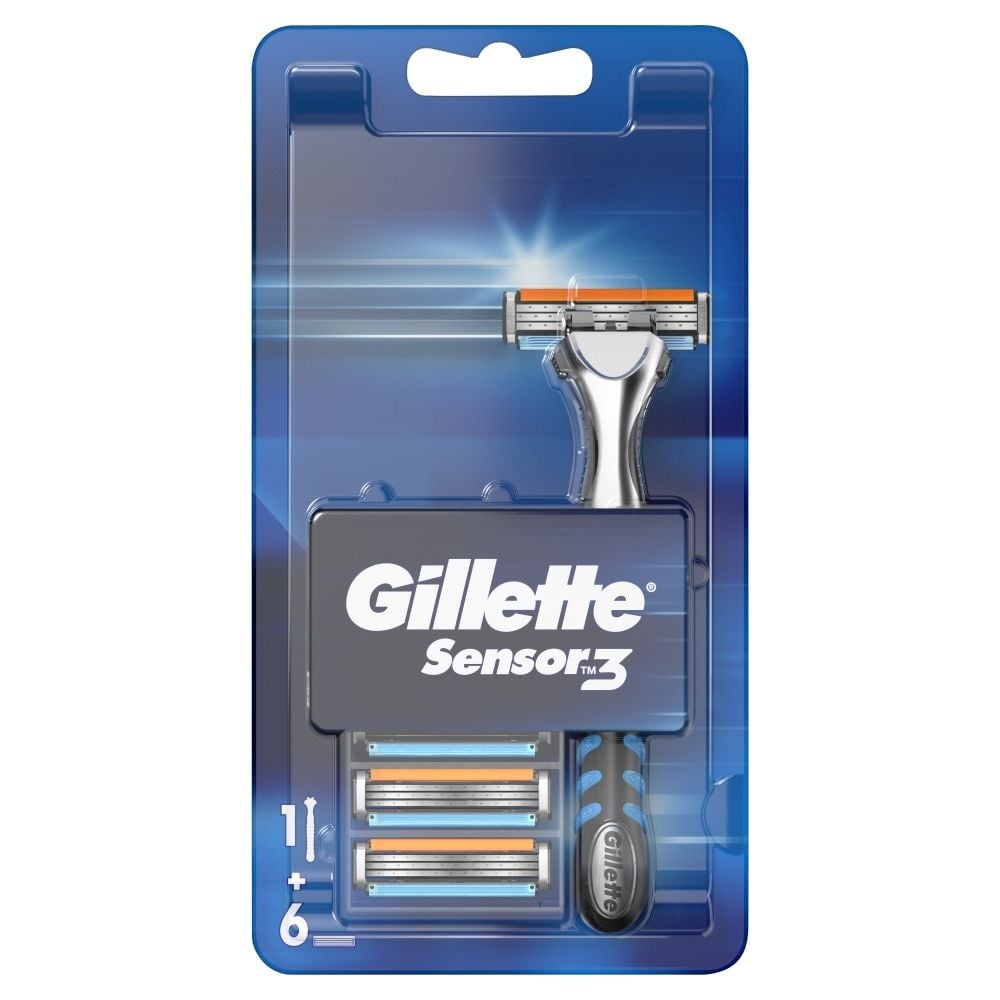 Ostrze W Maszynce Do Golenia Krzyżówka Gillette Sensor3 Maszynka do golenia - 6 ostrzy - Zakupy online z