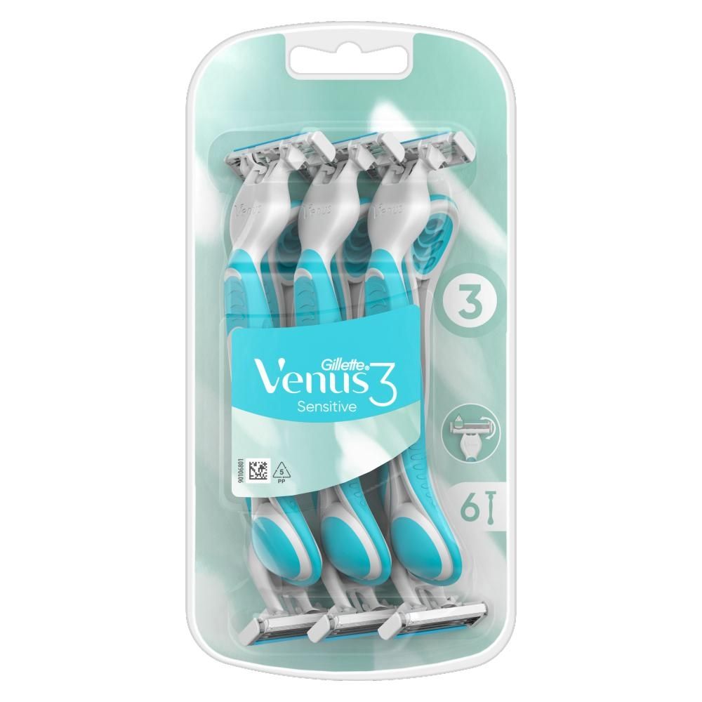 Gillette Venus 3 Sensitive Maszynki jednorazowe, liczba sztuk w opakowaniu: 6