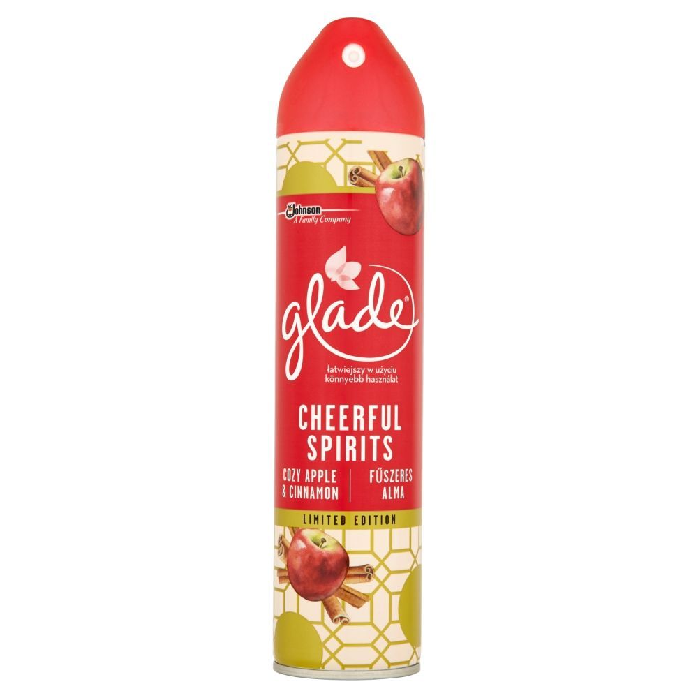Glade Cozy Apple & Cinnamon Odświeżacz powietrza w aerozolu 300 ml