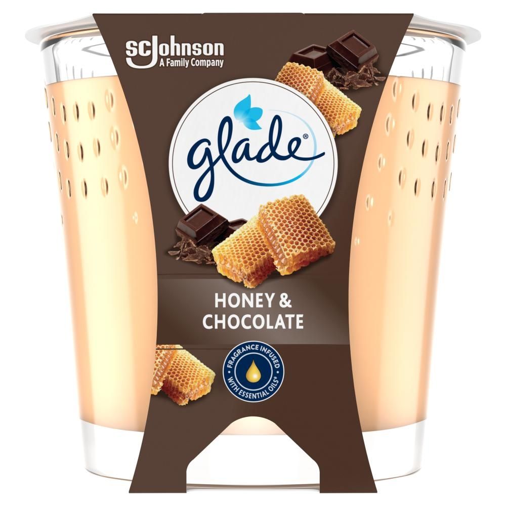 Glade Honey & Chocolate Świeca zapachowa 112 g