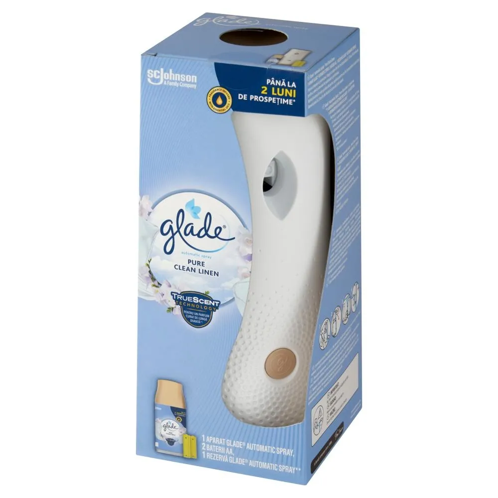 Glade Pure Clean Linen Automatyczny odświeżacz powietrza 269 ml