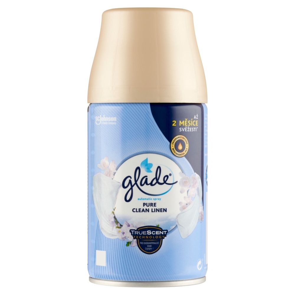 Zdjęcia - Odświeżacz powietrza Glade Pure Clean Linen Zapas do automatycznego odświeżacza powietrza 269 m 