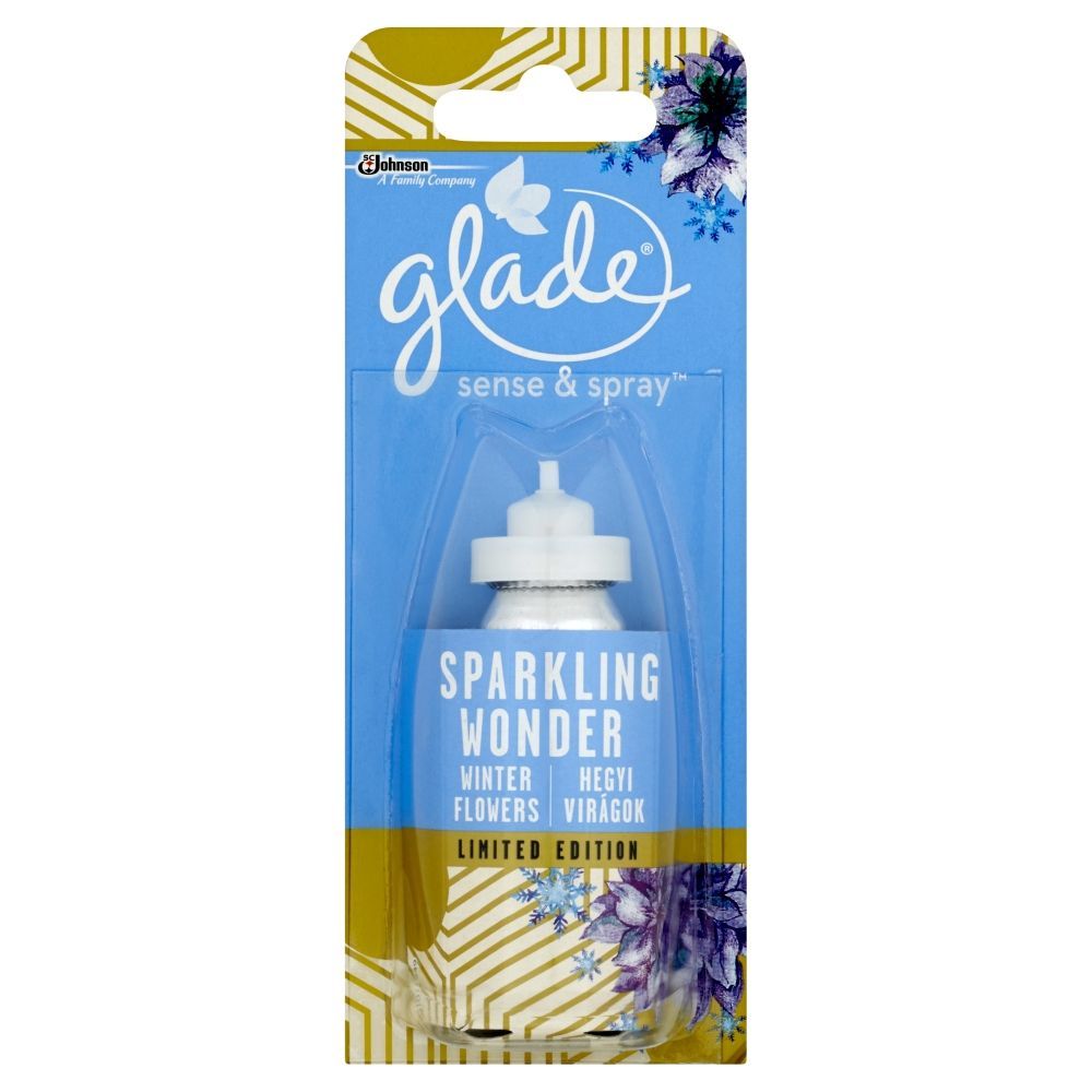 Glade Sense & Spray Winter Flowers Zapas do odświeżacza powietrza z czujnikiem ruchu 18 ml