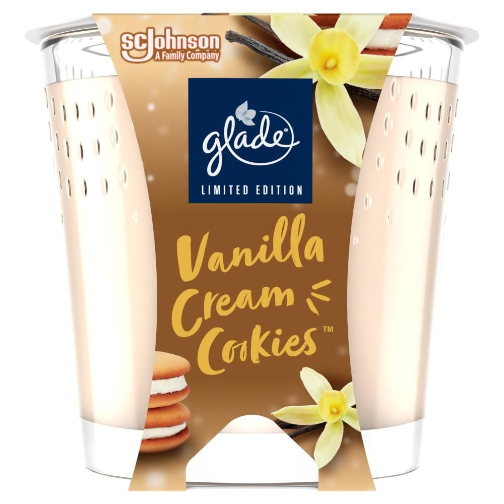 Glade Vanilla Cream Cookies Świeca zapachowa 112 g