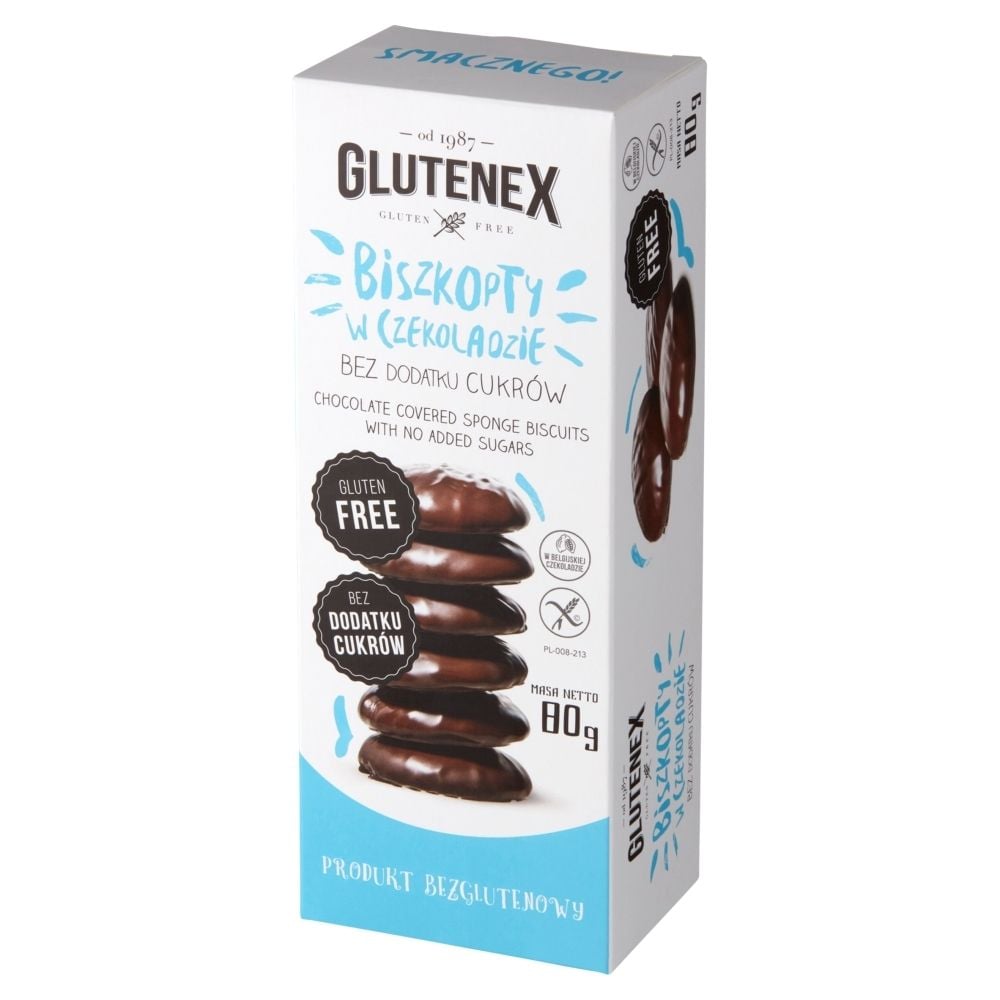 Glutenex Biszkopty w czekoladzie 80 g