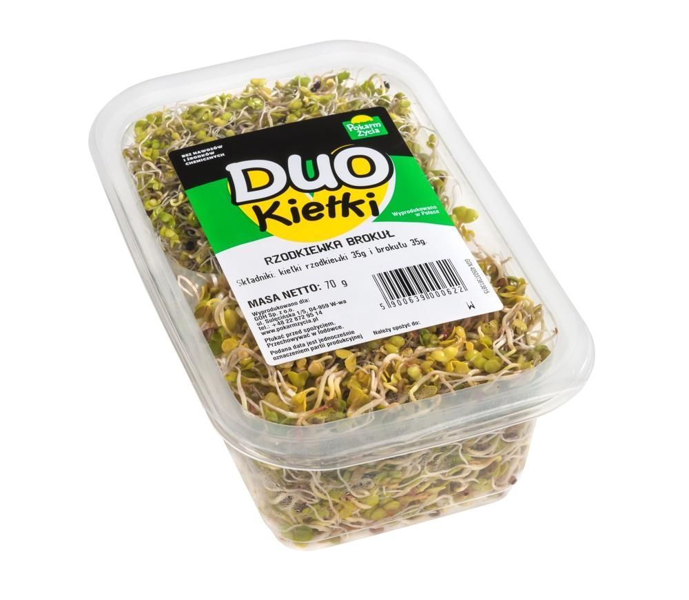 Kiełki DUO - rzodkiewka i brokuł 70 g