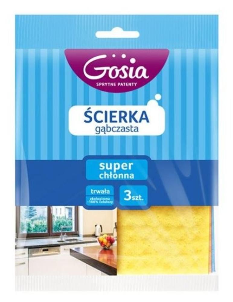 GOSIA ŚCIERKA GĄBCZASTA 3szt