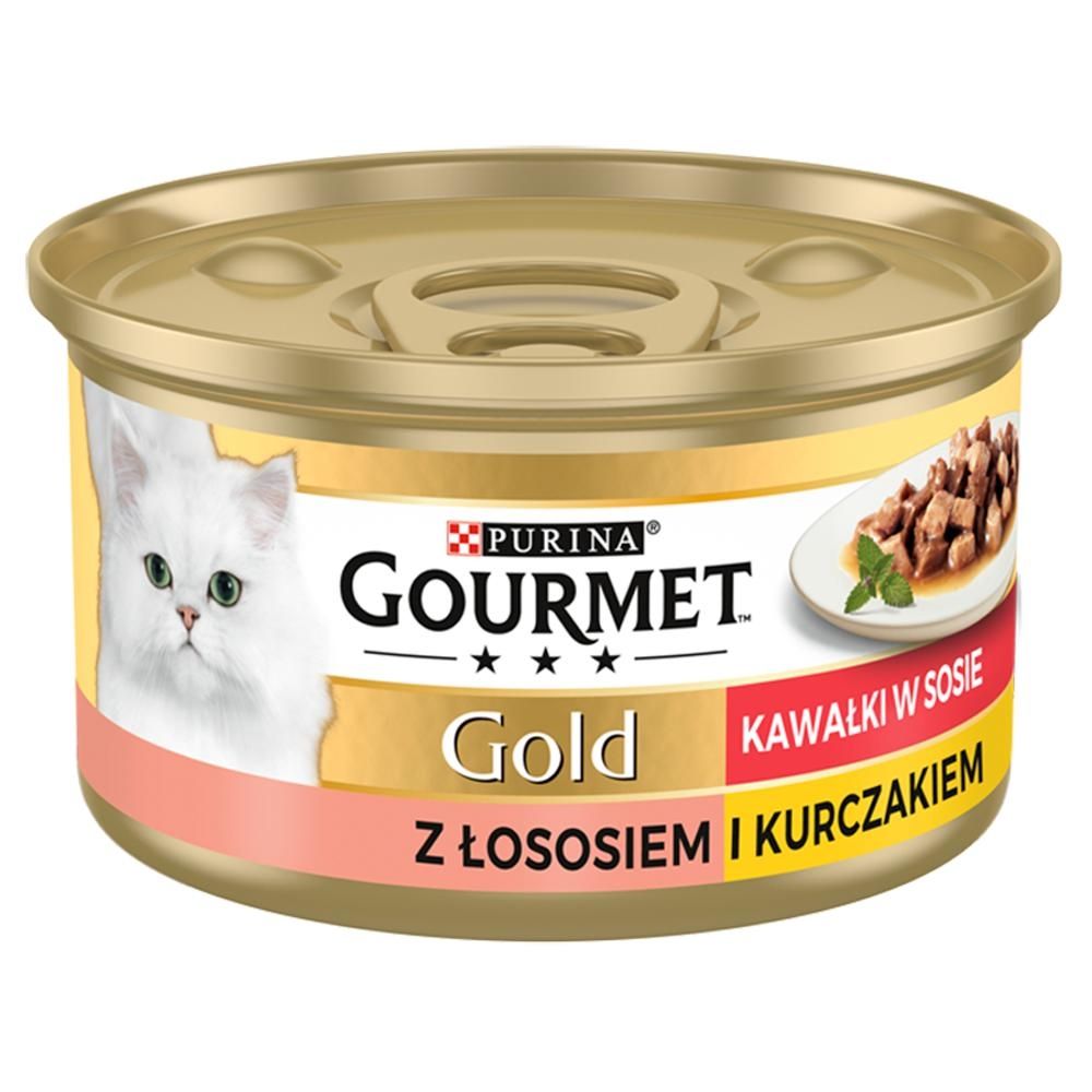 Gourmet Gold Karma dla kotów łosoś i kurczak w sosie z pomidorami 85 g
