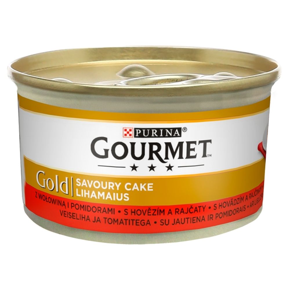 Gourmet Gold Karma dla kotów savoury cake z wołowiną i pomidorami 85 g