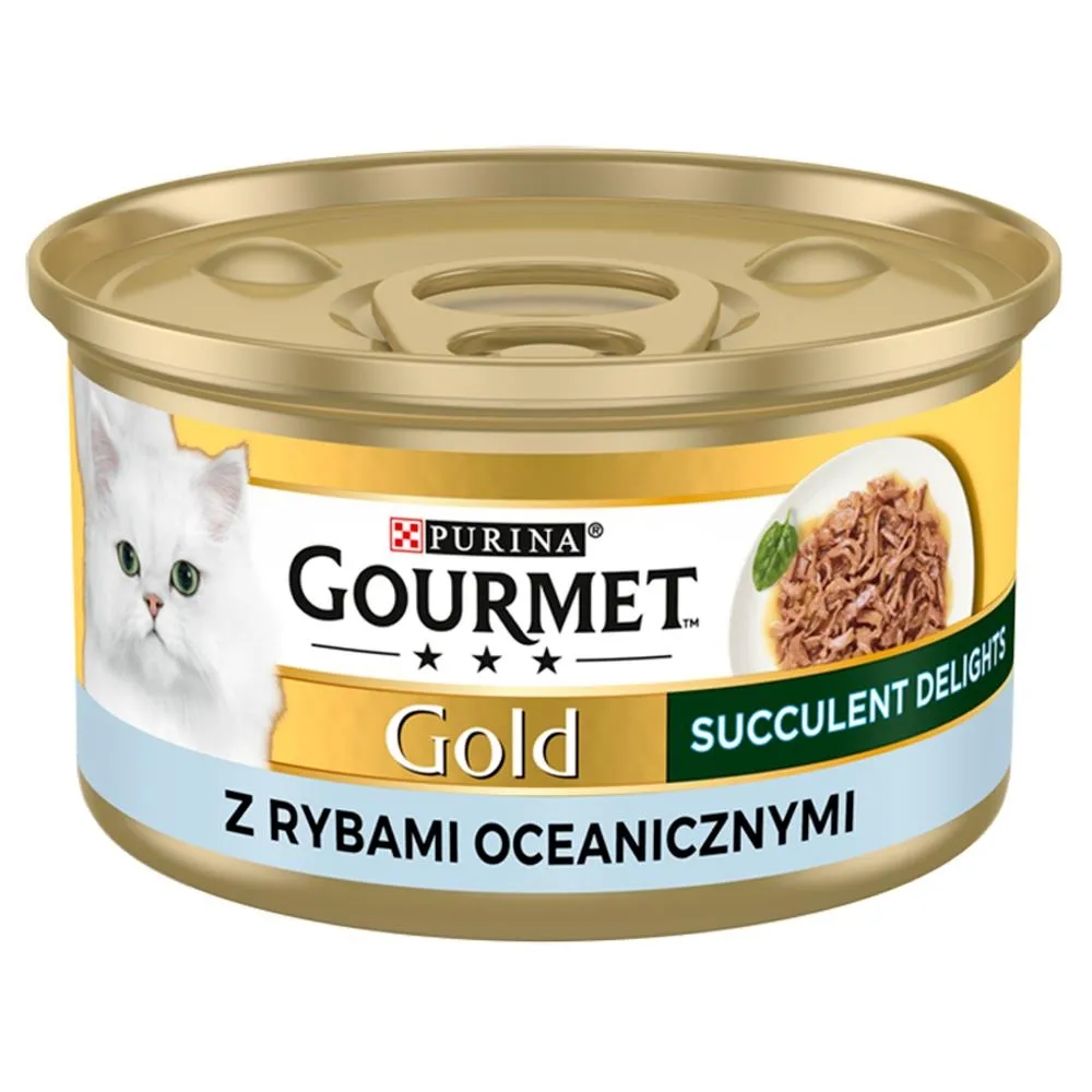 Karma dla kota GOURMET GOLD 85 g z rybą