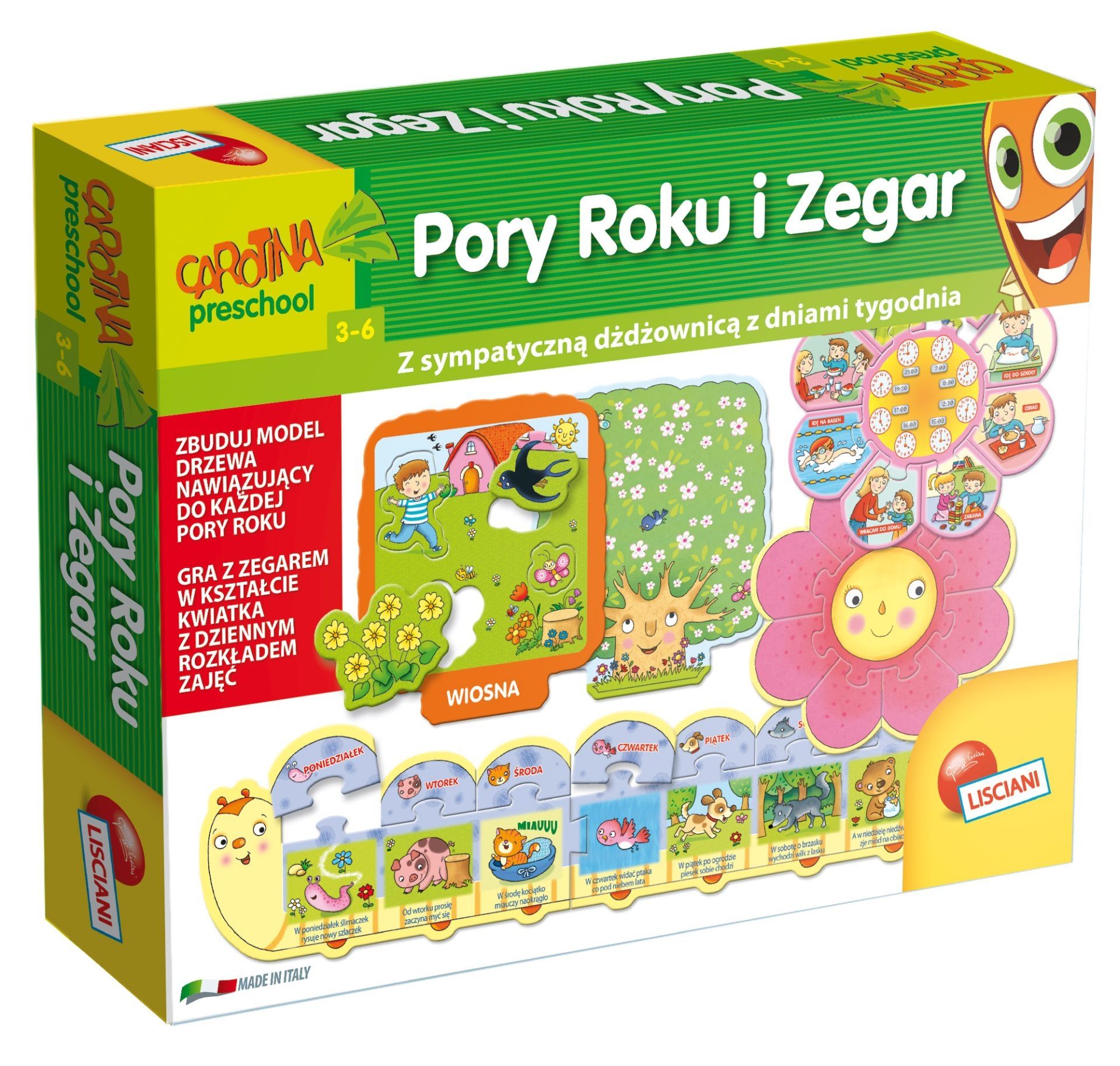 Gra edukacyjna DANTE Dżdżownica Pory roku i zegar 1230548