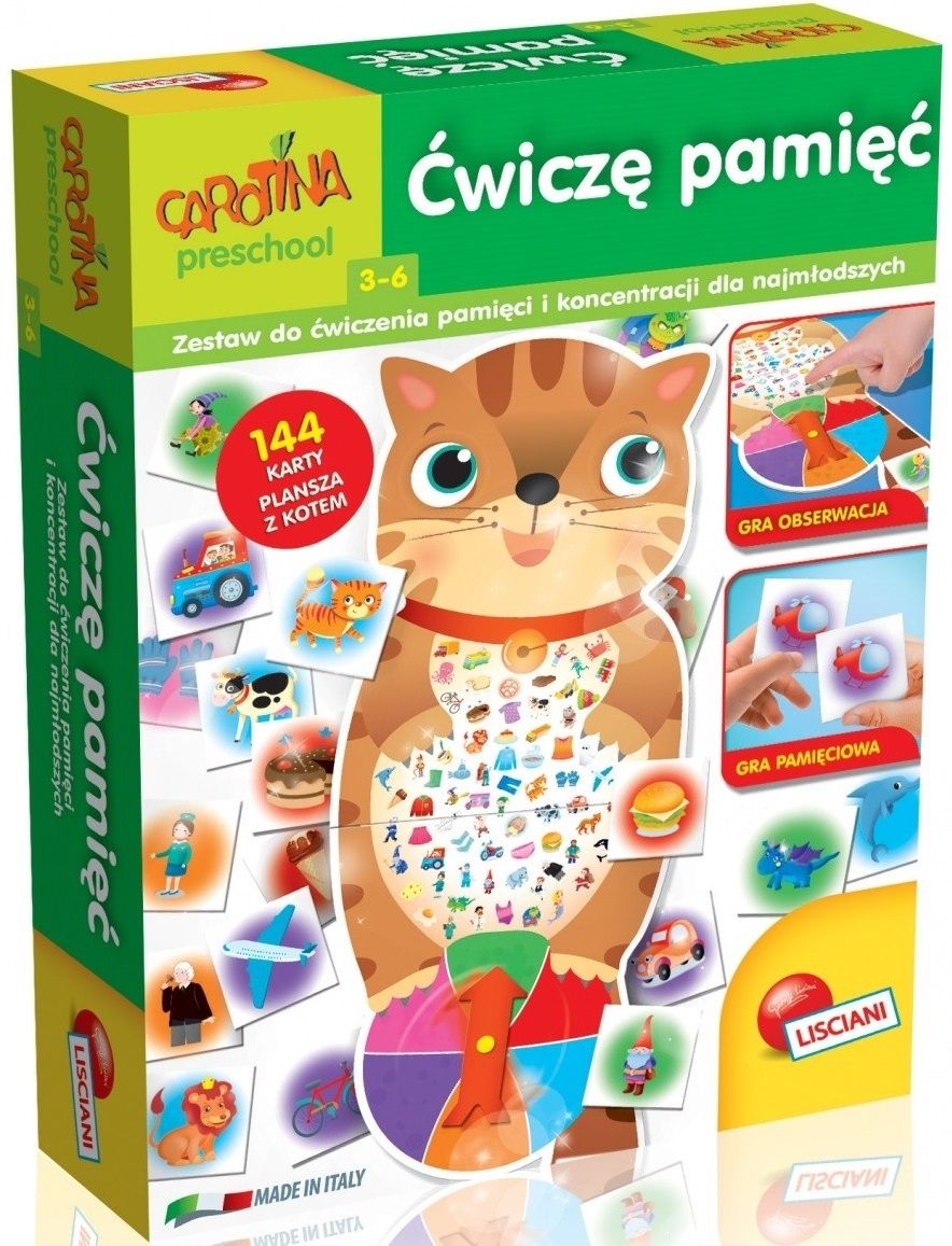 Gra logiczna LISCIANIGIOCHI Carotina Ćwiczę pamięć 304-PL57511