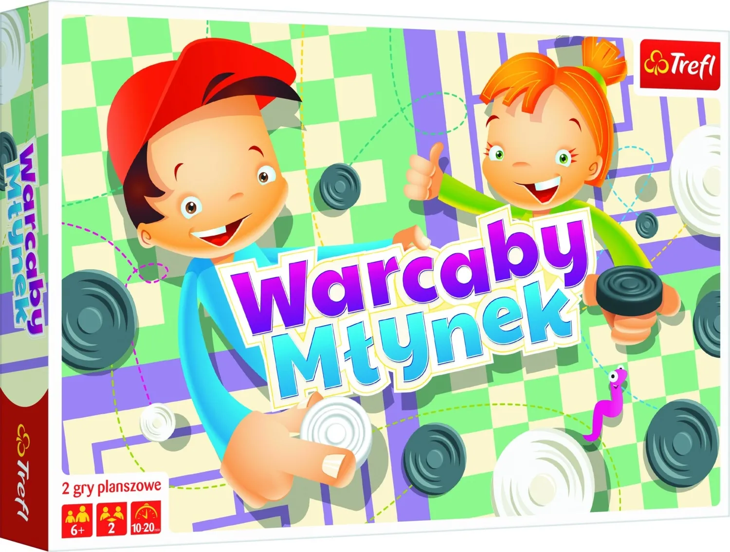 Gra strategiczna TREFL Warcaby/Młynek 1622