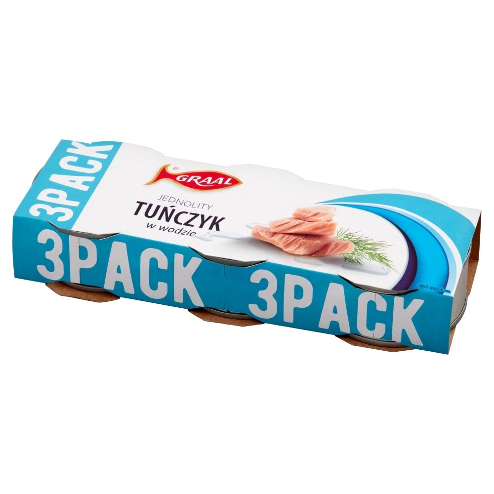 Graal Jednolity tuńczyk w wodzie 240 g (3 x 80 g)