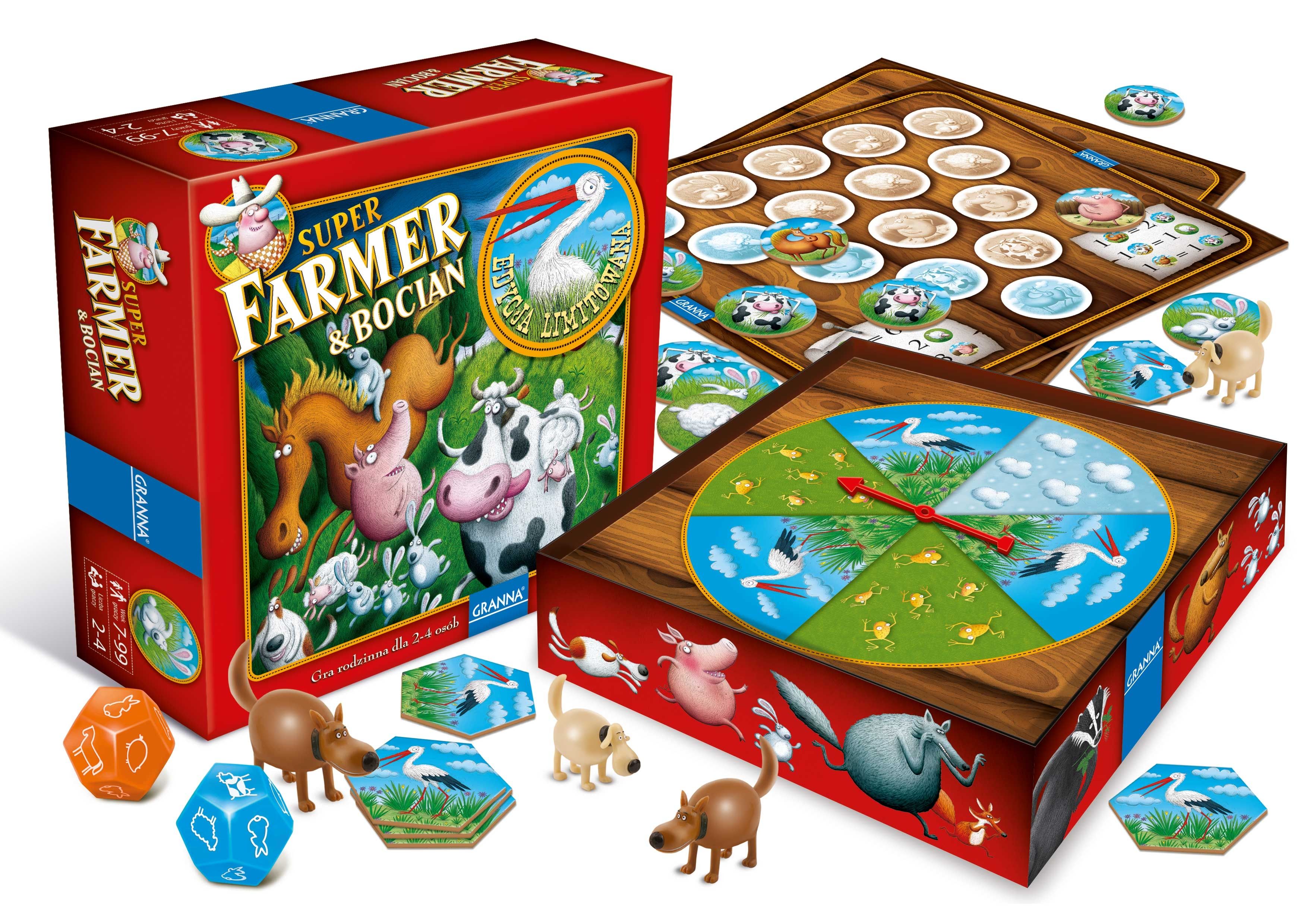 Granna Gra planszowa Superfarmer z Bocianem