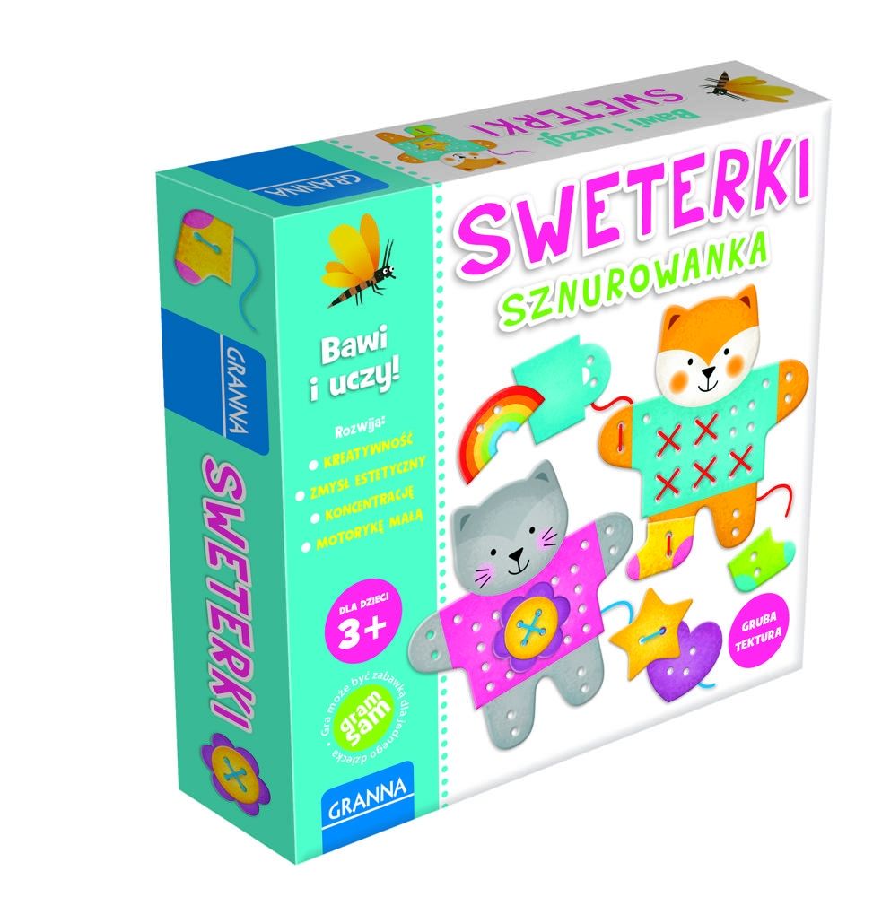 GRANNA GRA SWETERKI SZNUROWANKA