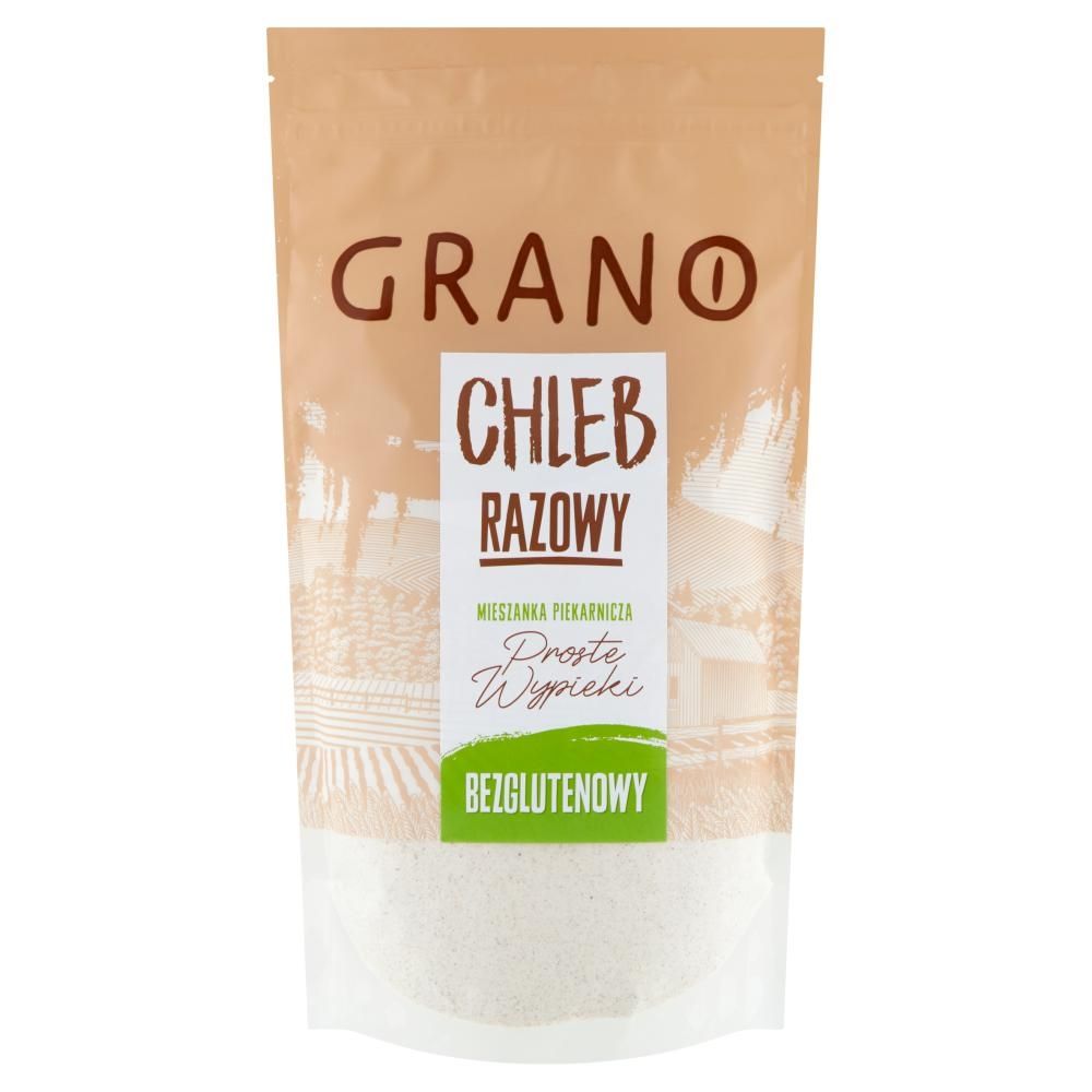 Grano Chleb razowy bezglutenowy mieszanka piekarnicza 500 g