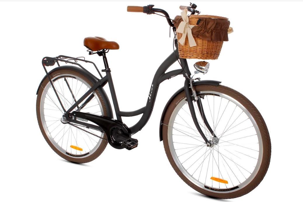 Green Bike Alice Colors Rower miejski 28'' 3B kosz różowy