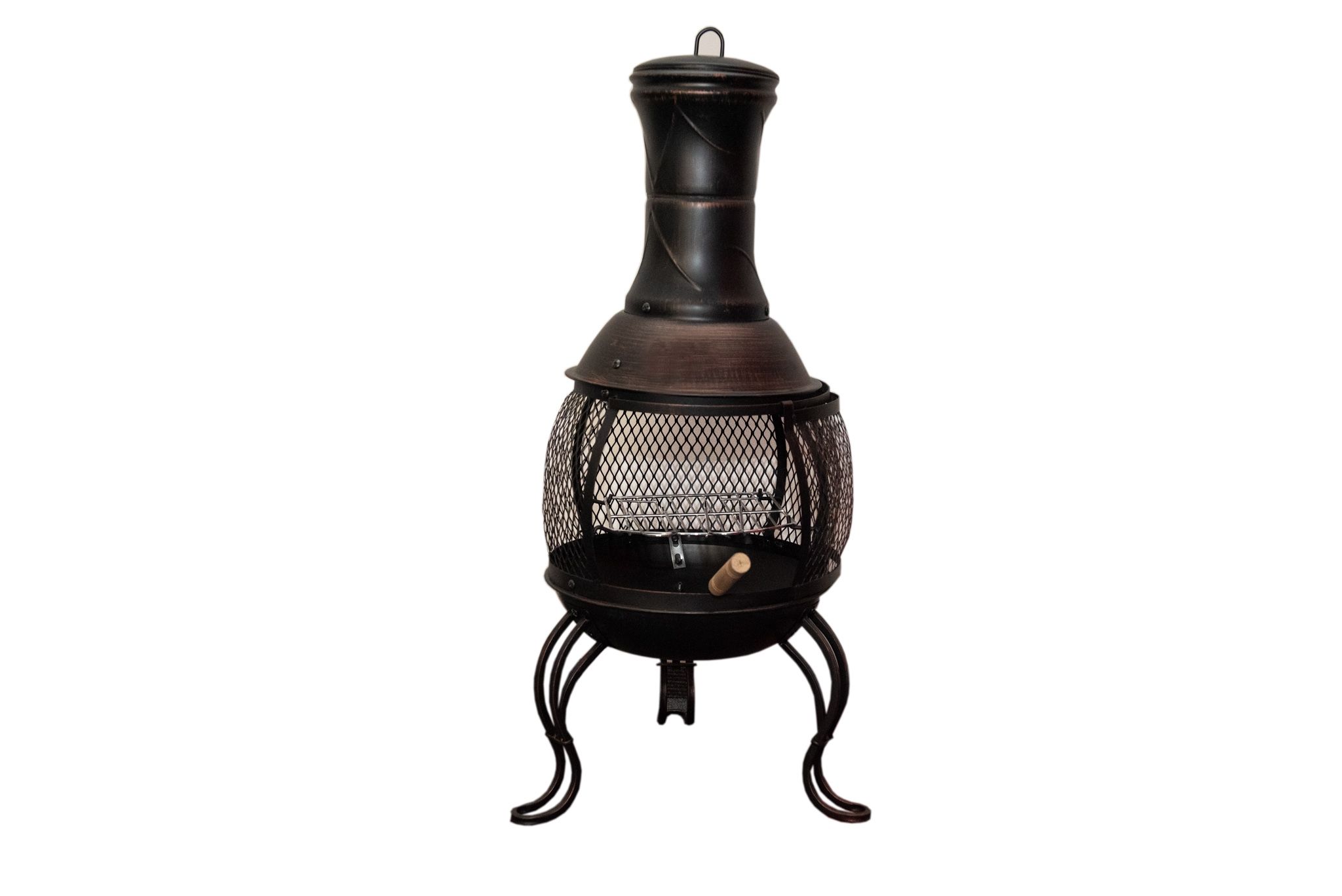 Grill fire pit z ażur. wstawkami