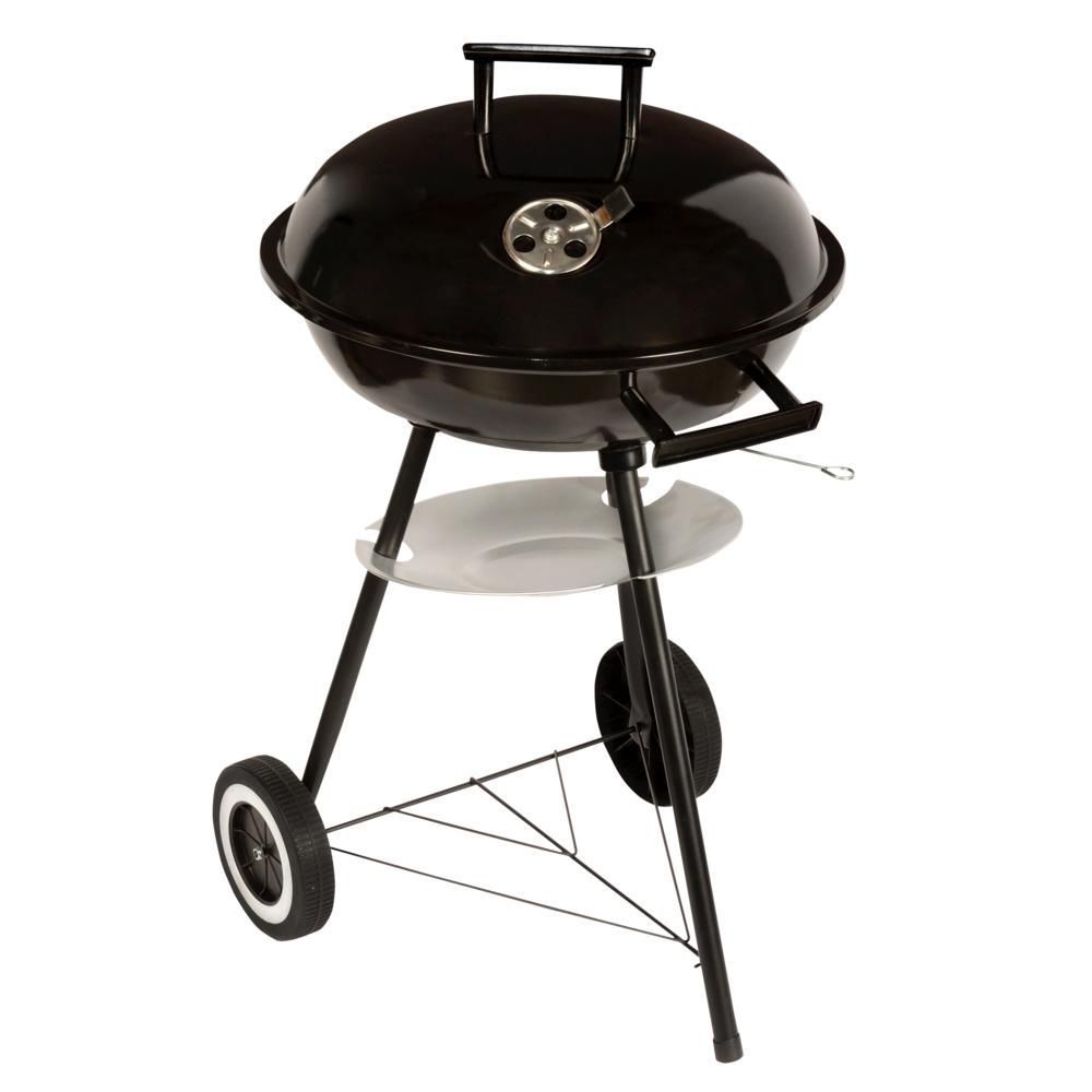 MASTERGRILL GRILL KOCIOŁEK z KÓŁKAMI I POKRYWĄ
