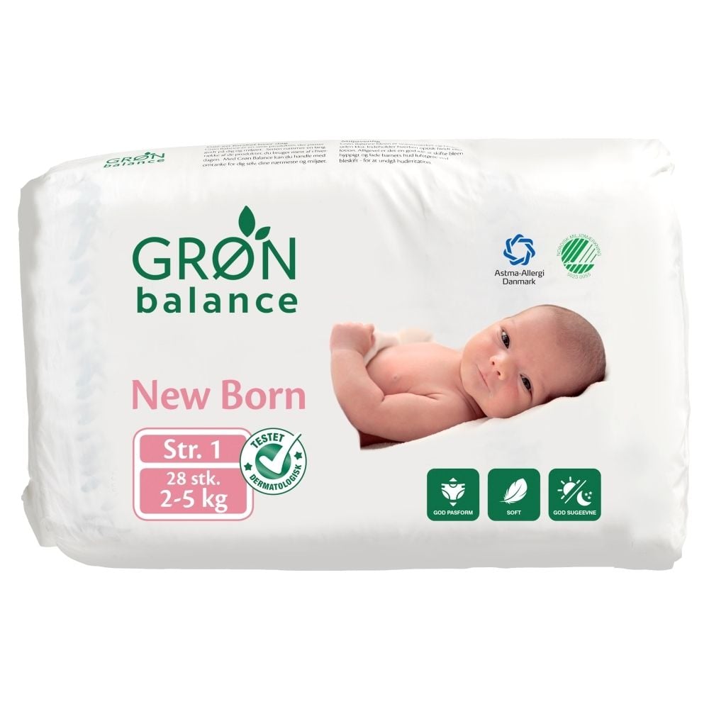 Gron Balance Pieluchy 1 New Born 2-5 kg 28 sztuk